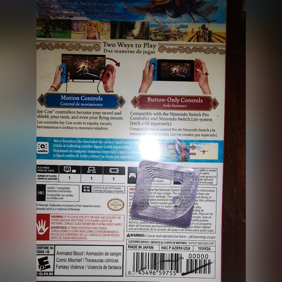 Nintendo Switch The Legend of Zelda - Picture 2 of 2